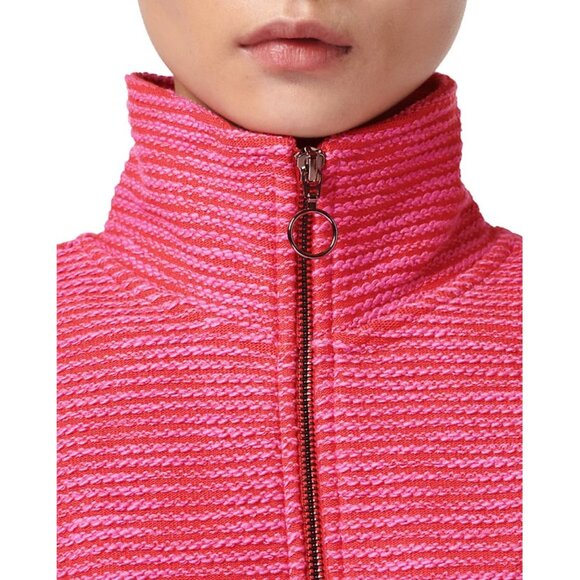 Sweaty Betty Rest Up Textured Half Zip Pullover Sweatshirt Tulip Red Pink S $128 - Picture 3 of 16